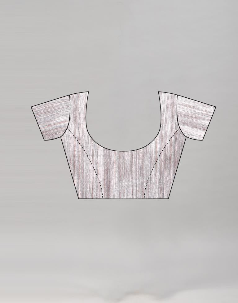 Salmon Pink Embroidered Silk Saree | Sudathi