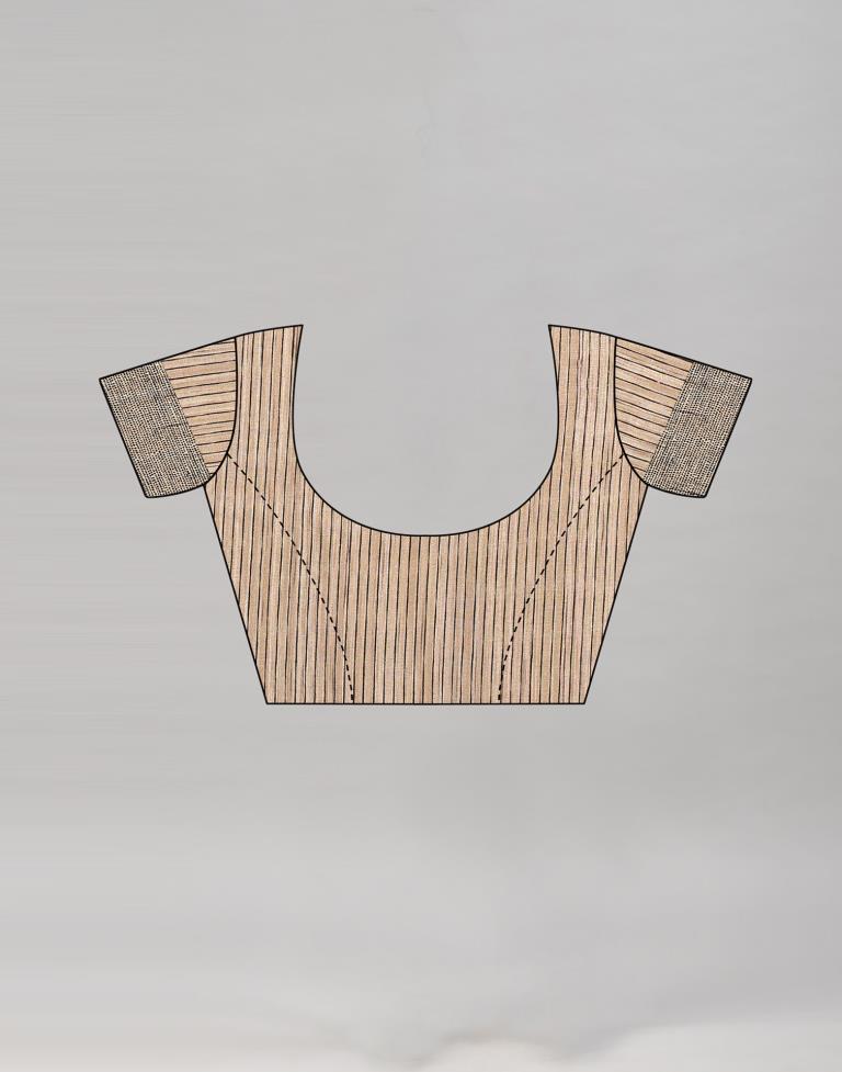 Tan Embroidered Silk Saree | Sudathi