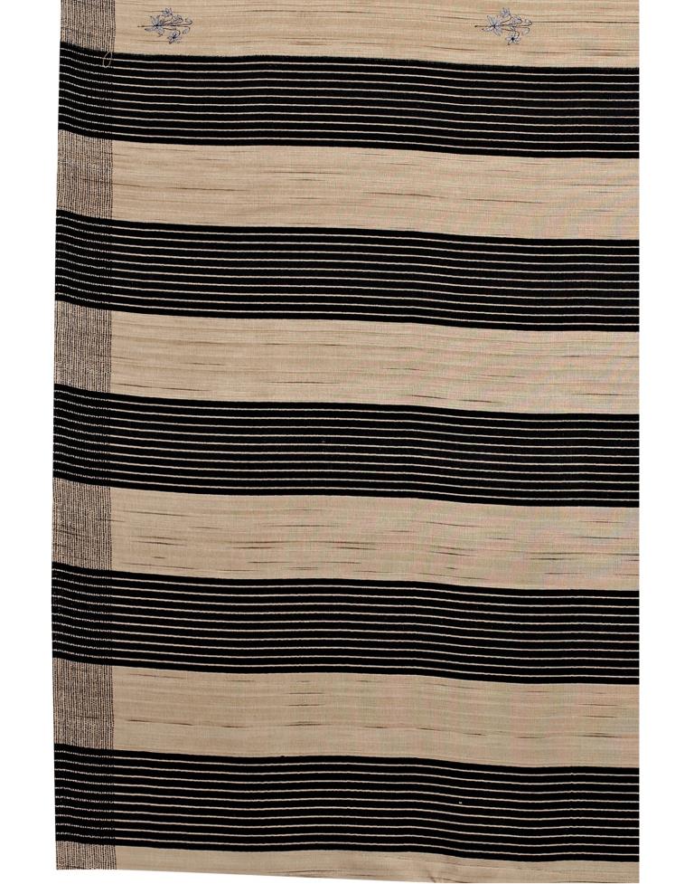 Tan Embroidered Silk Saree | Sudathi