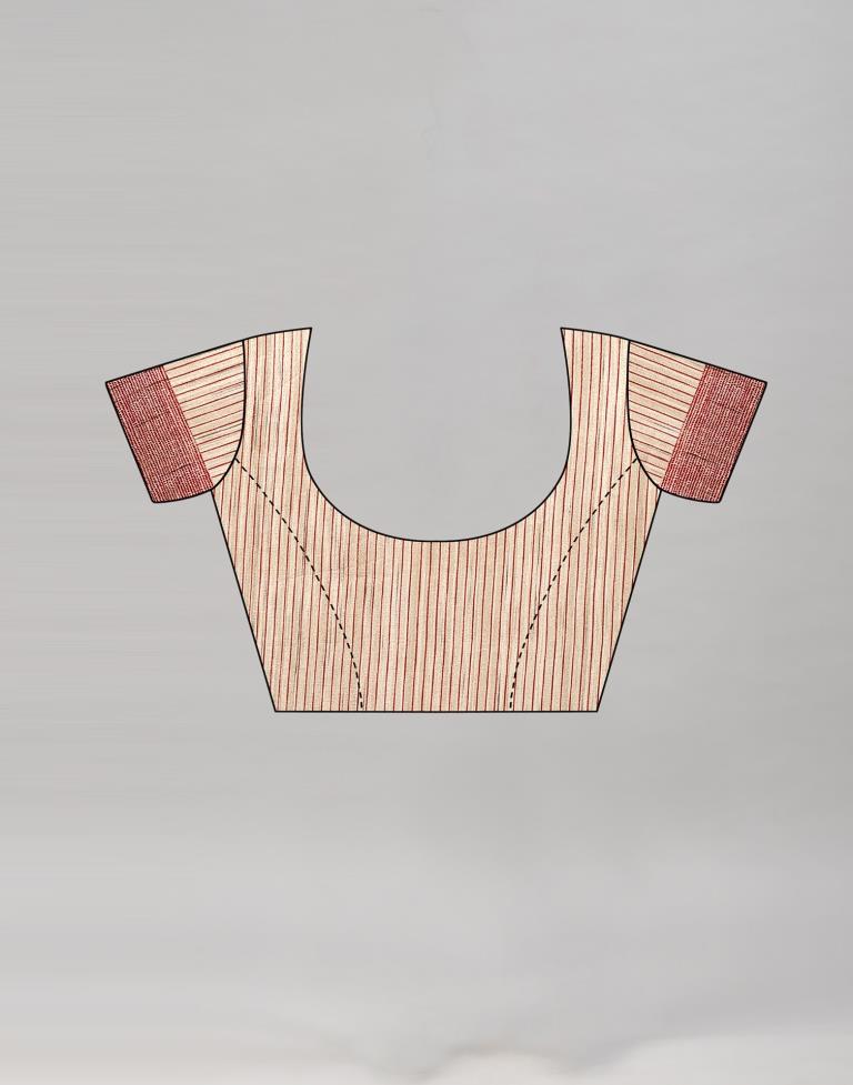 Enigmatic Brown Embroidered Silk Saree | Sudathi