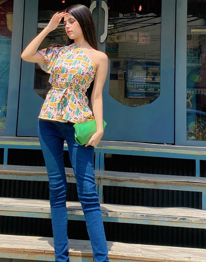 Multicolour Printed Top | Leemboodi