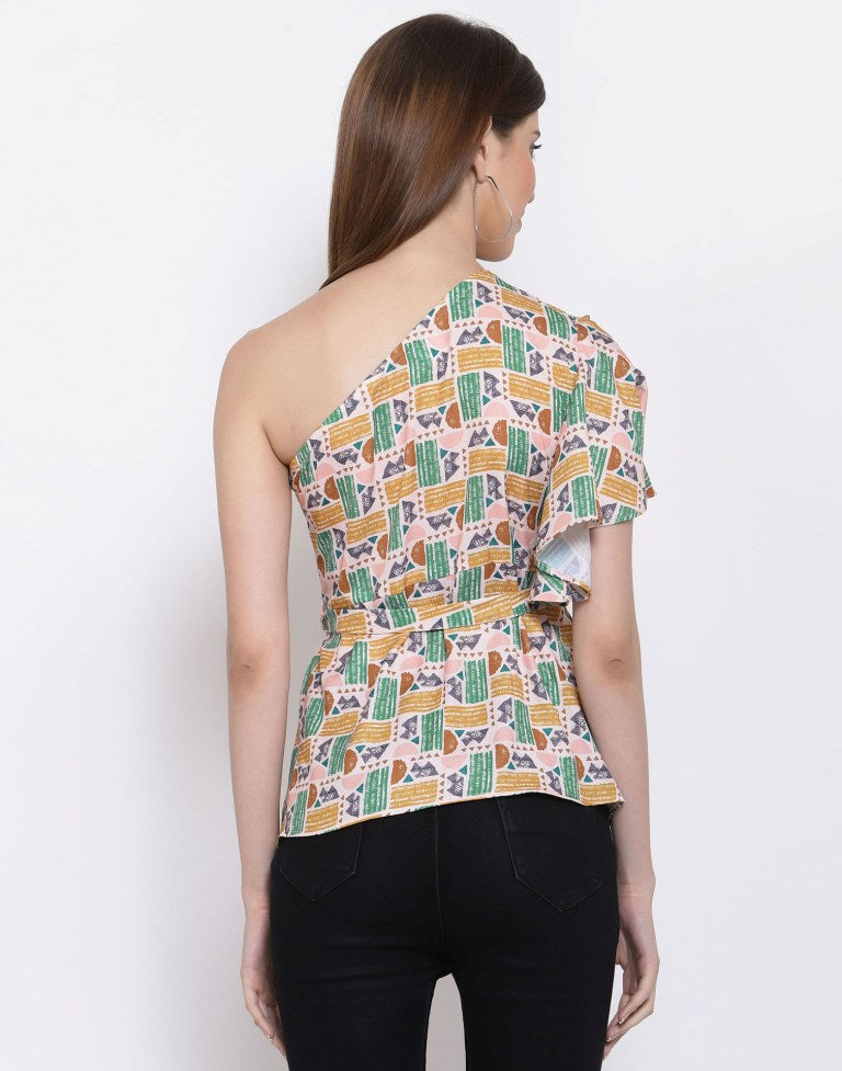 Multicolour Printed Top | Leemboodi