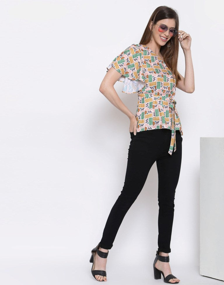 Multicolour Printed Top | Leemboodi