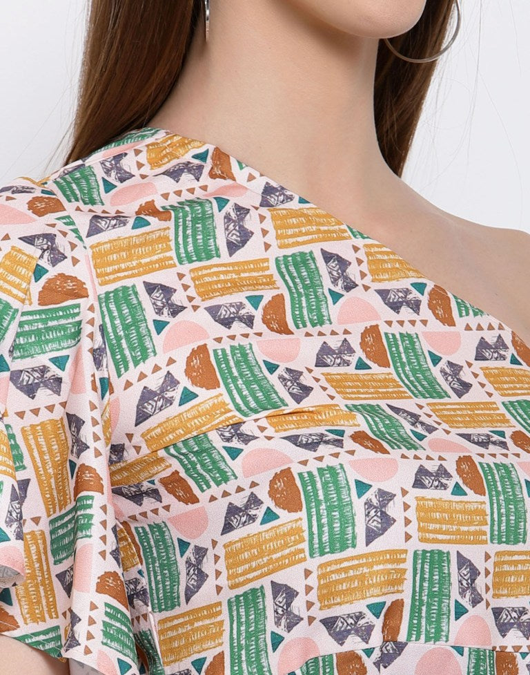 Multicolour Printed Top | Leemboodi