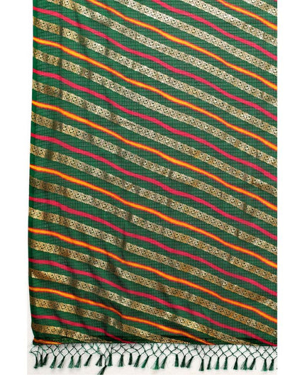 Green Kota Checks Saree | Sudathi