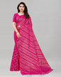 Hot Pink Kota Checks Printed Saree | Sudathi
