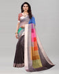 Grey Cotton Printed Saree | Sudathi
