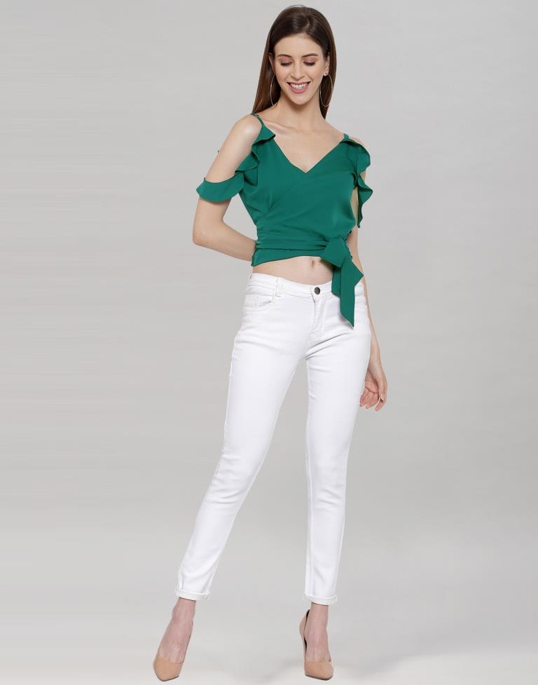 Rama Coloured Crepe Solid Top | Sudathi