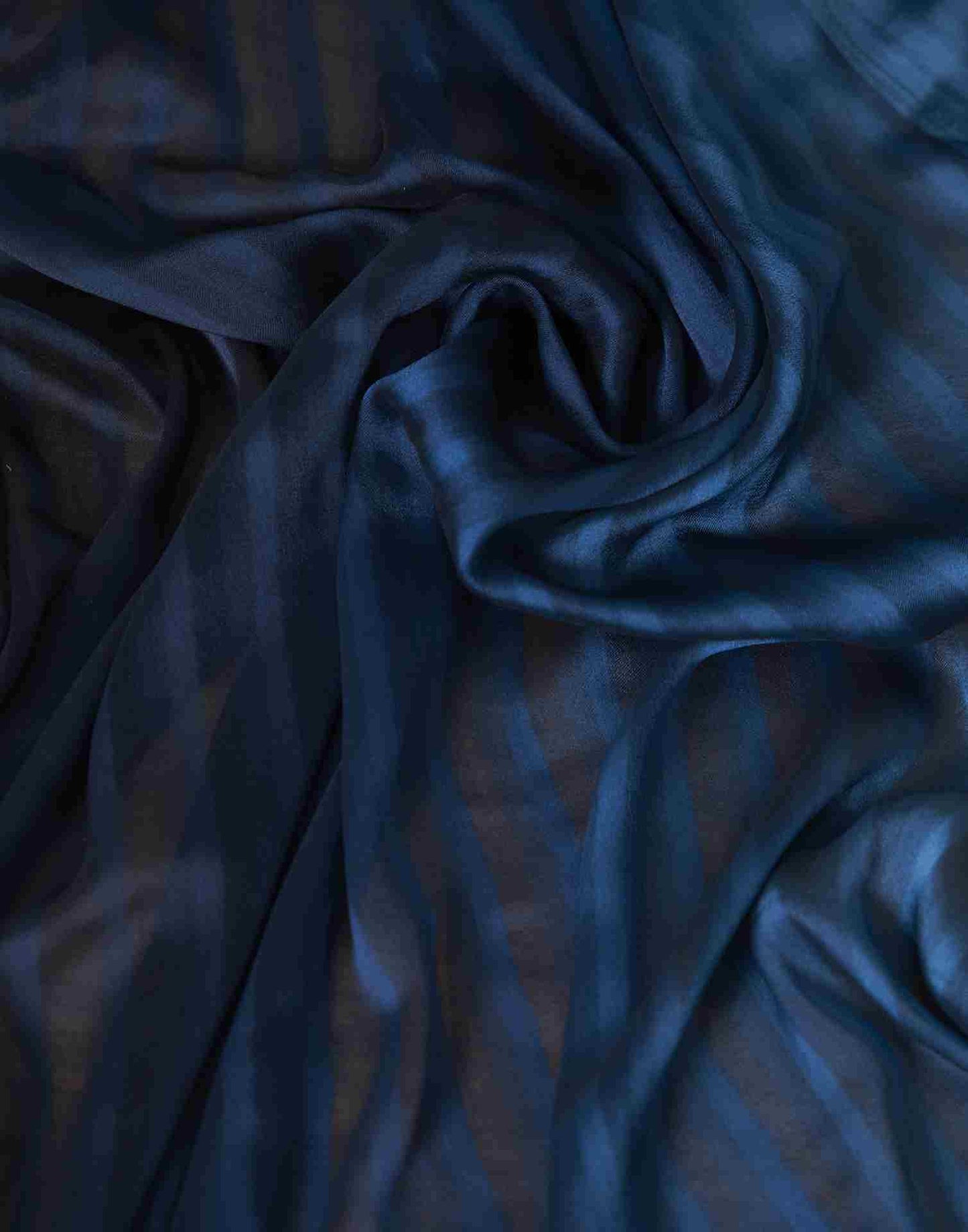 Ready To Wear Sea Blue Georgette Plain Saree