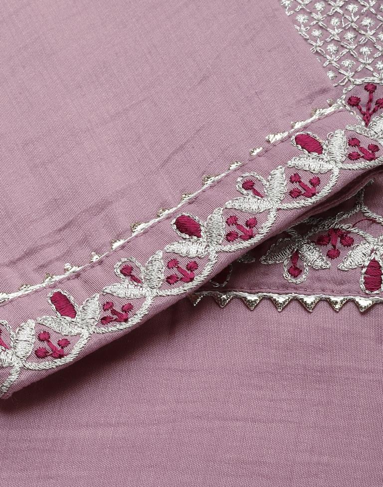 Lavender Kurti With Pant And Dupatta | Leemboodi