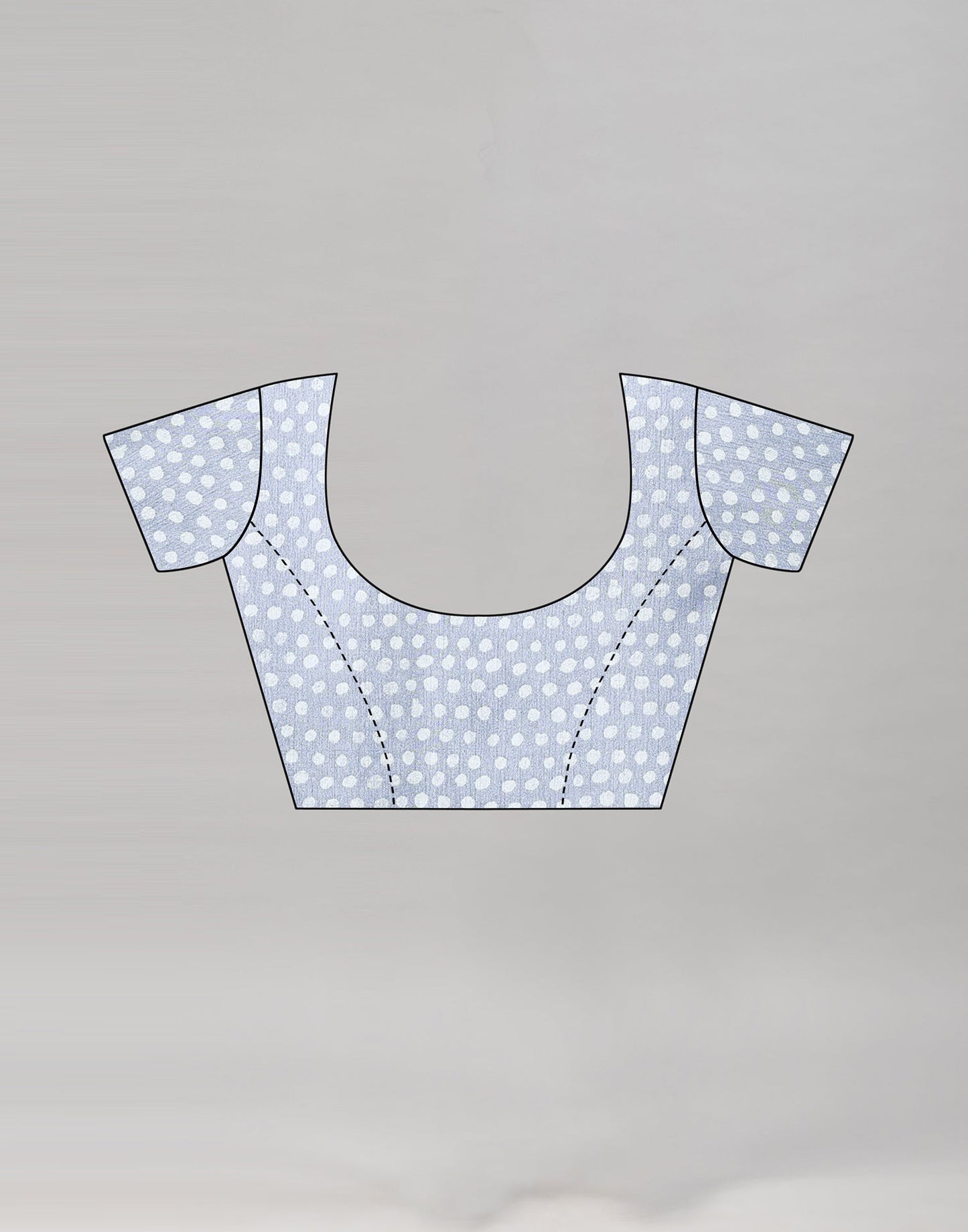 Steel Grey Printed Saree | Sudathi