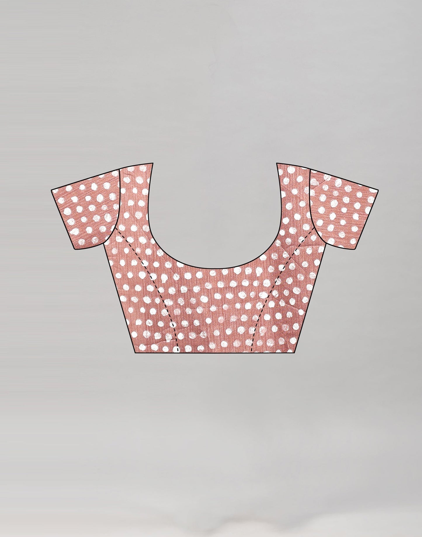 Rose Gold Printed Saree | Sudathi