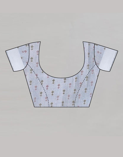 Ethereal Grey Cotton Saree | Sudathi