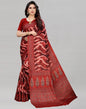 Maroon Silk Printed Saree | Sudathi