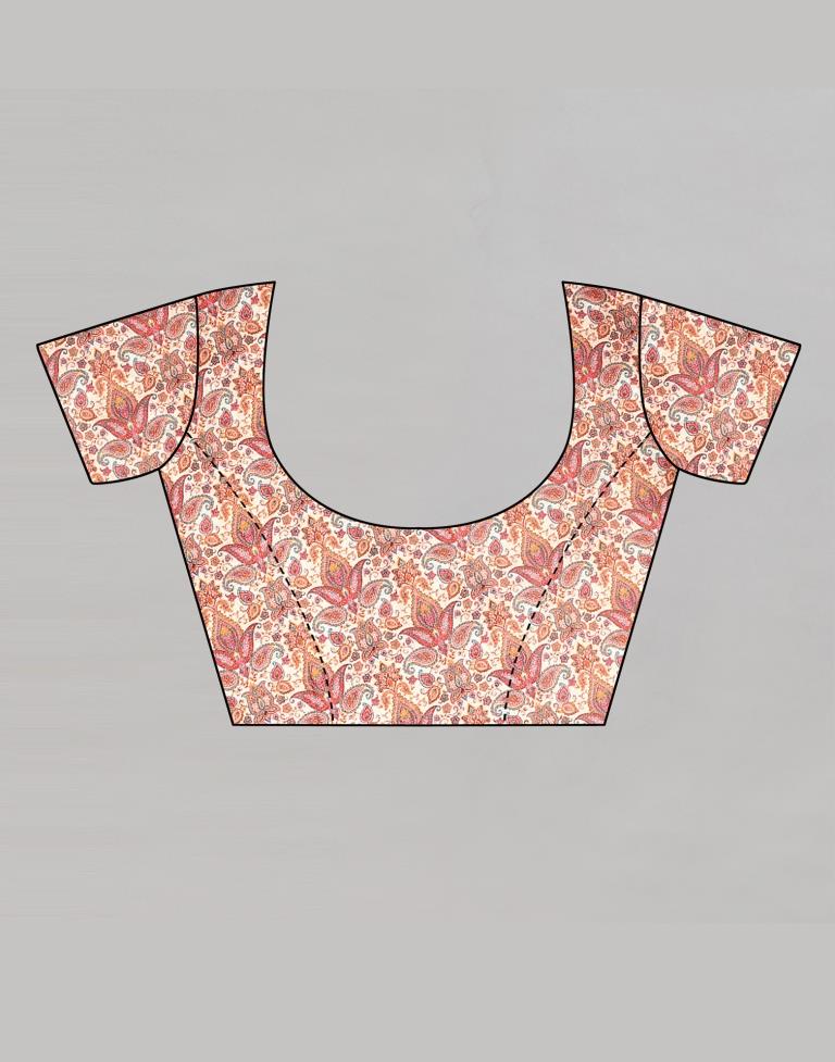 Blue Silk Printed Saree | Sudathi