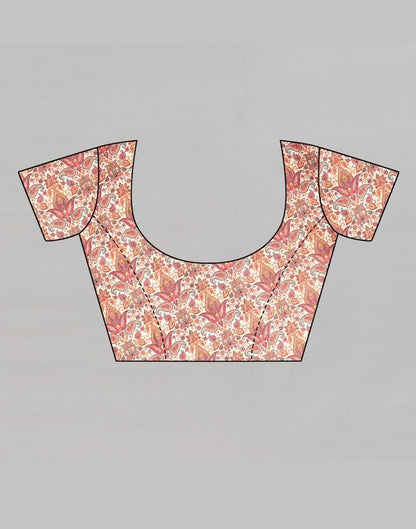 Blue Silk Printed Saree | Sudathi