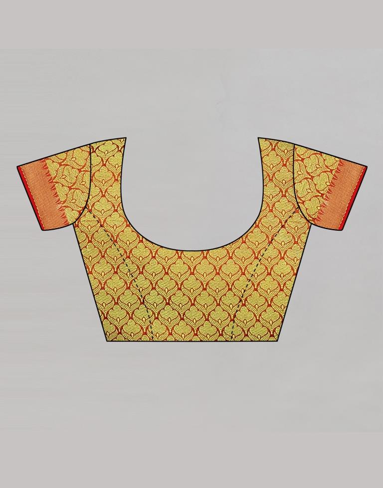 Deful Olive Green Silk Saree | Sudathi