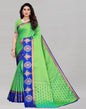 Dazzling Parrot Green Silk Saree | Sudathi
