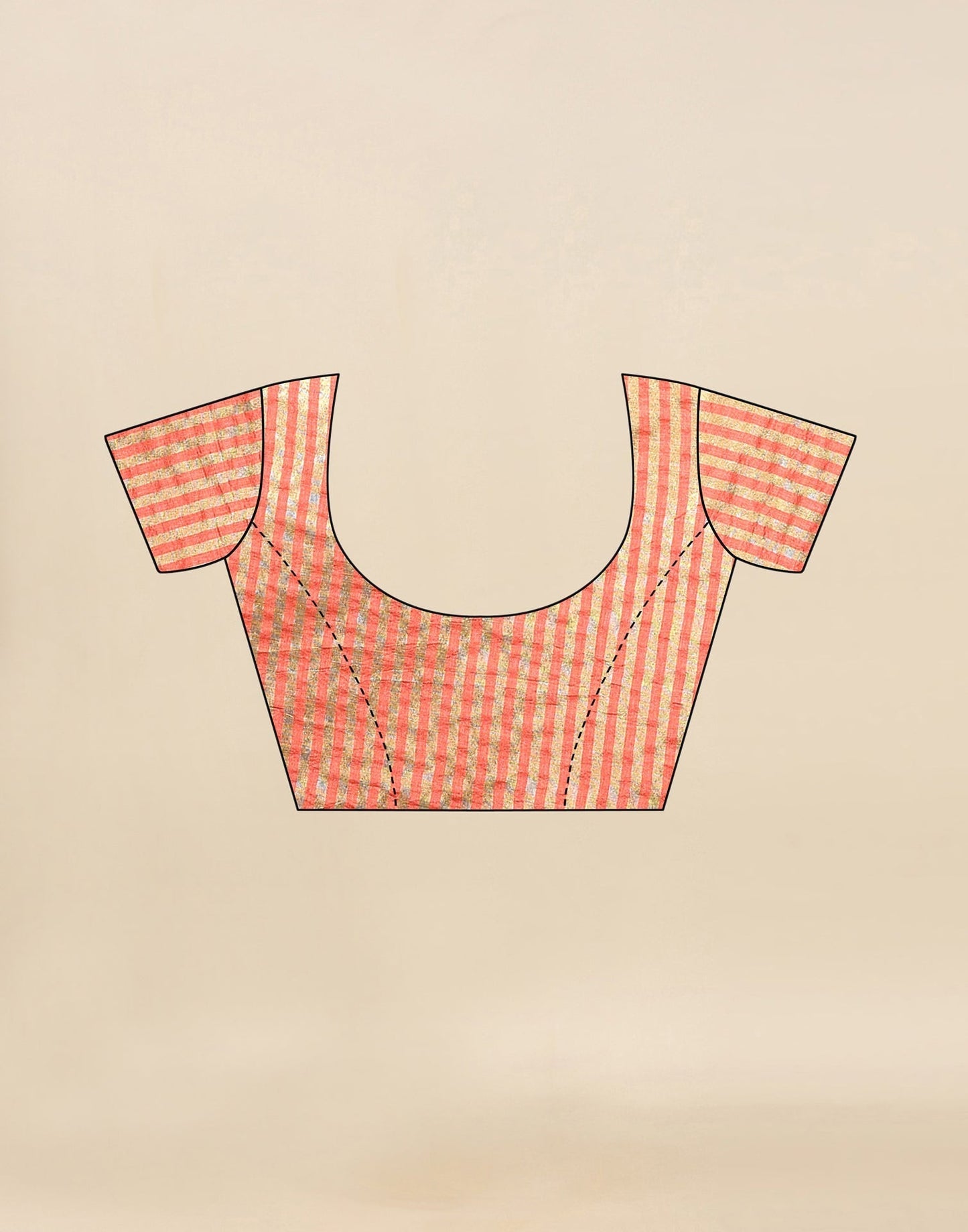 Coral Pink Embroidered Silk Saree | Sudathi