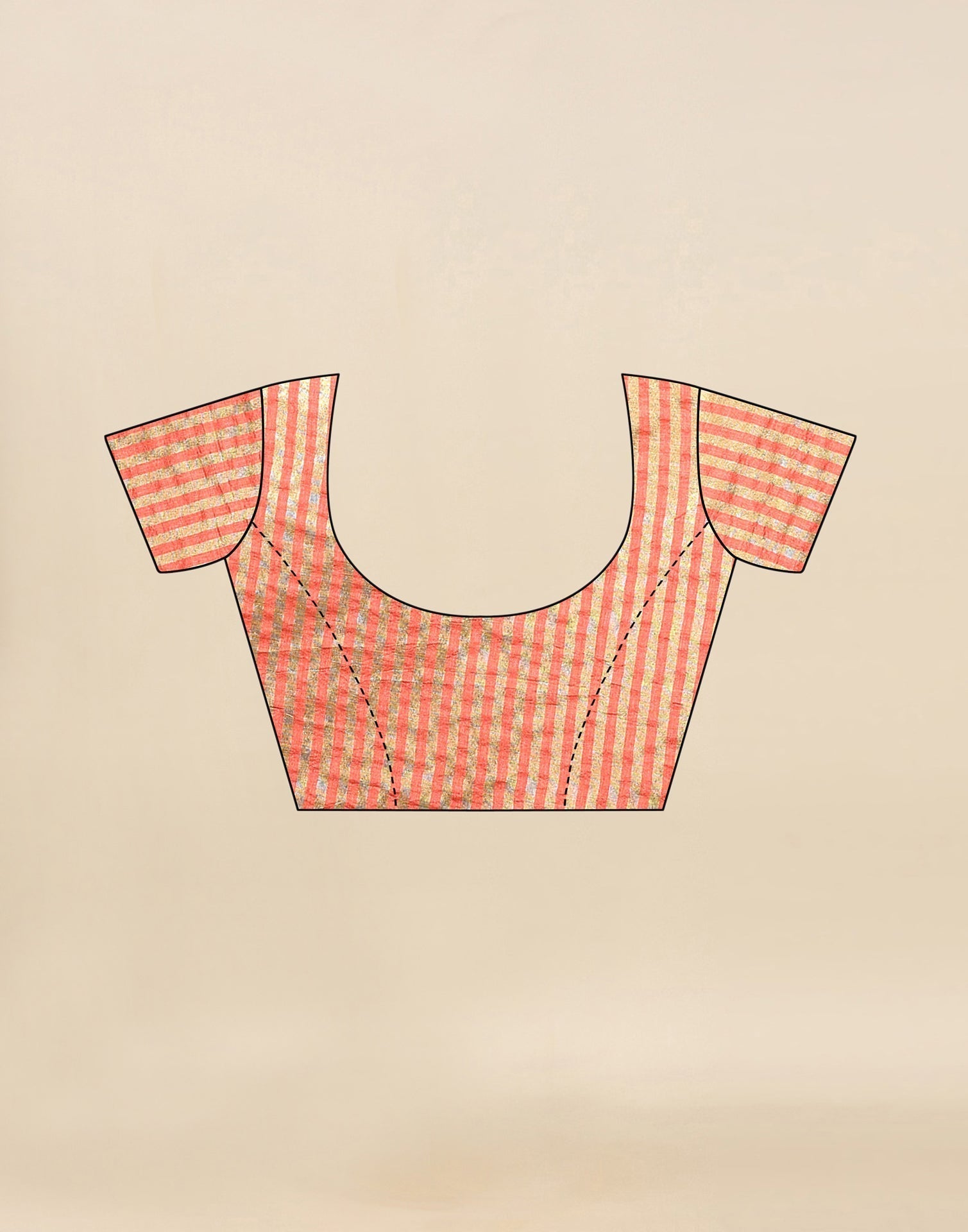 Coral Pink Embroidered Silk Saree | Sudathi