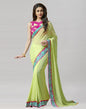 Pista Green Embroidery Saree | Sudathi