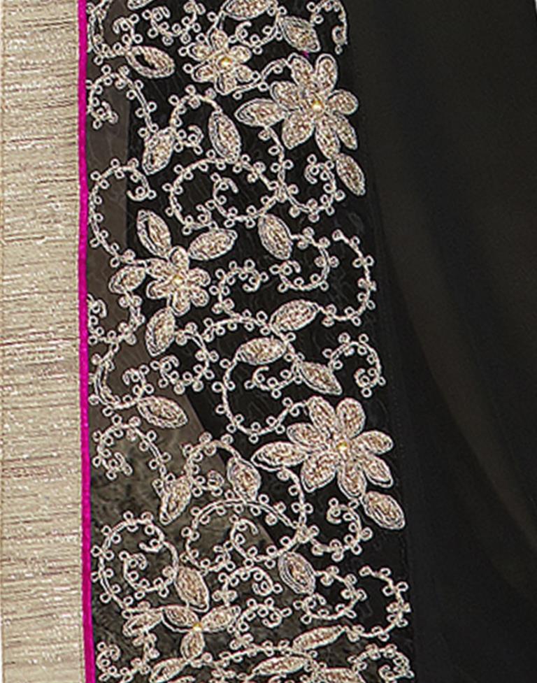Black Embroidery Saree | Sudathi