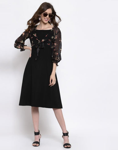 Black A-line Dress | Sudathi