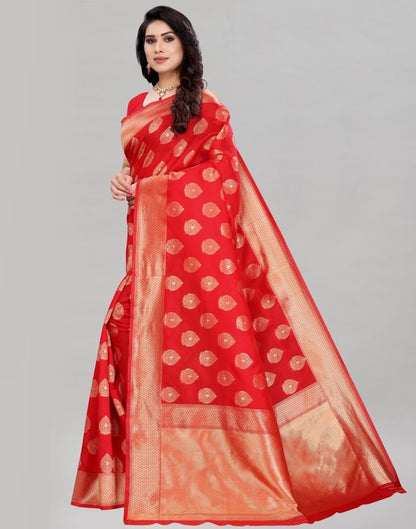 Red Banarasi Silk Saree