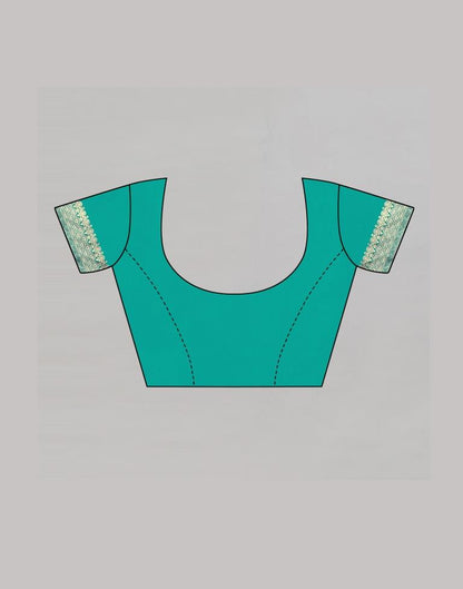 Gleaming Rama Banarasi Saree | Sudathi