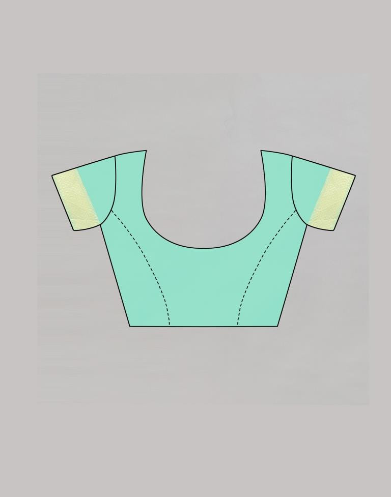 Pista Cream Banarasi Saree | Sudathi