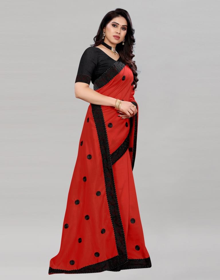 Dynamic Red Silk Saree | Sudathi