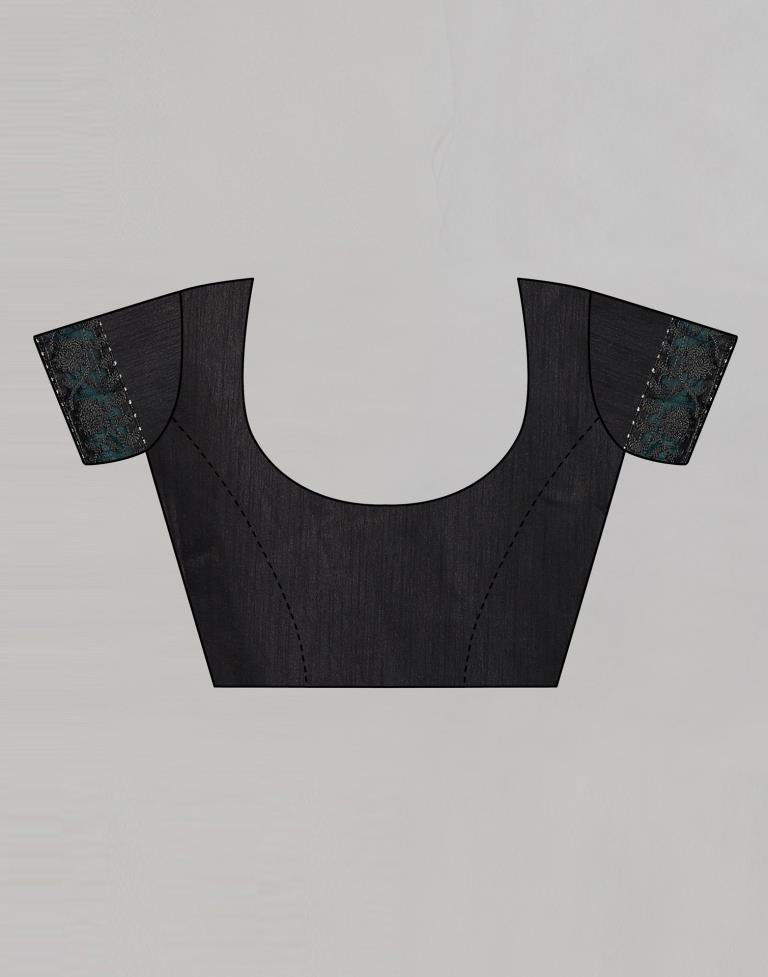 Blooming Grey Silk Saree | Sudathi