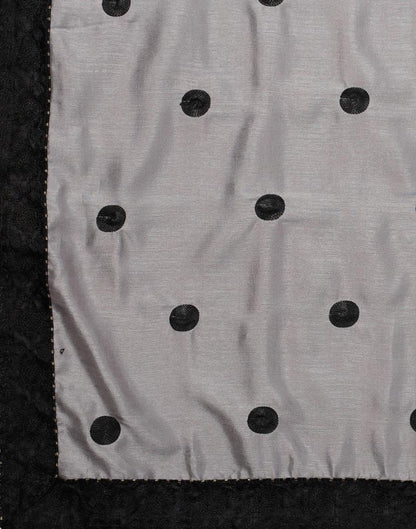 Blooming Grey Silk Saree | Sudathi