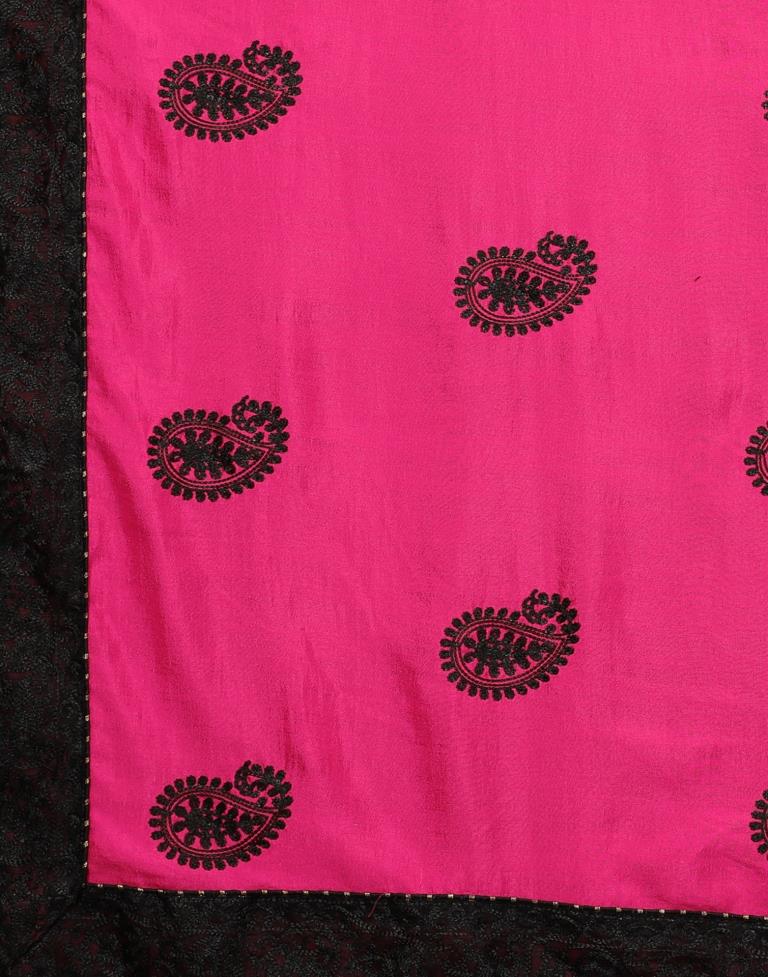 Creative Pink Silk Saree | Sudathi