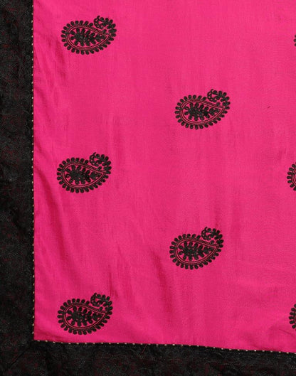 Creative Pink Silk Saree | Sudathi