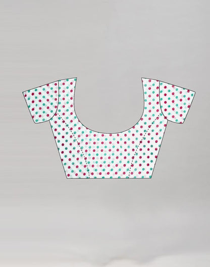 Splendiferous White Cotton Saree | Sudathi