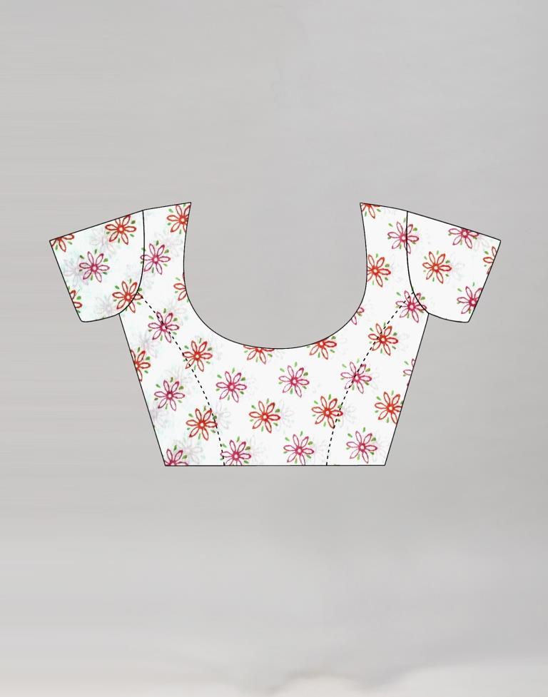 Fabulous White Cotton Saree | Sudathi