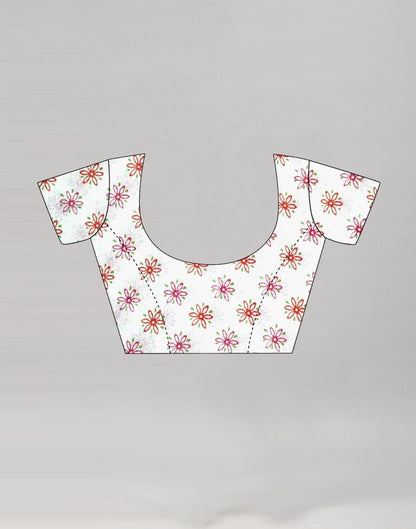 Fabulous White Cotton Saree | Sudathi