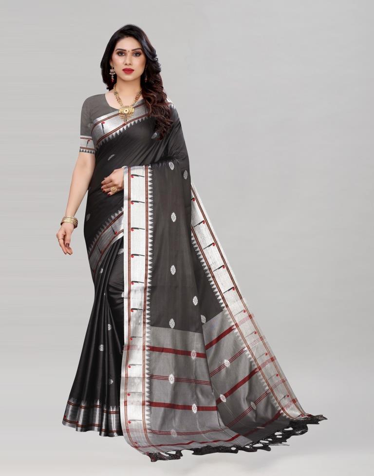 Black Paithani Saree | Sudathi