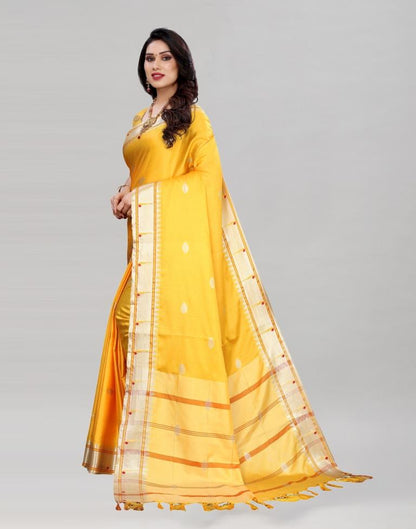 Turmeric Yellow Paithani Saree | Sudathi