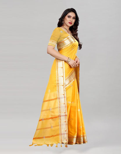Turmeric Yellow Paithani Saree | Sudathi