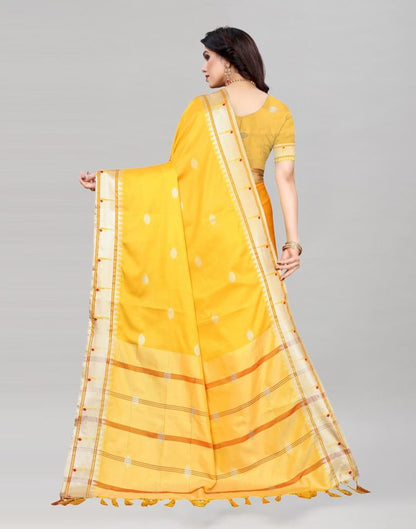 Turmeric Yellow Paithani Saree | Sudathi