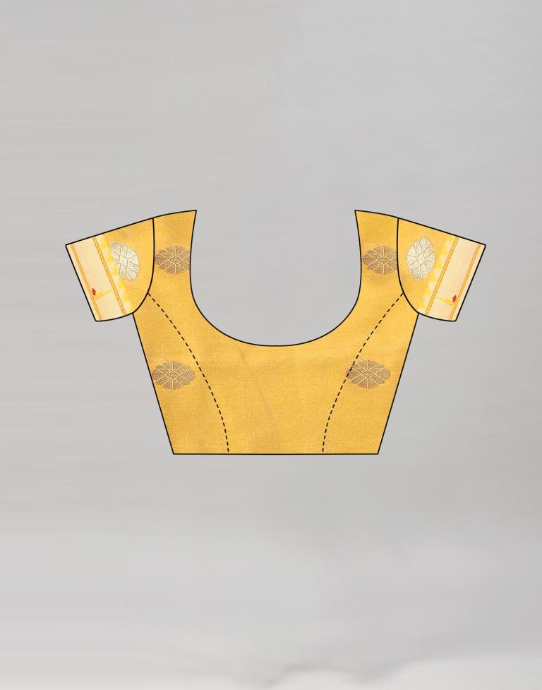 Turmeric Yellow Paithani Saree | Sudathi