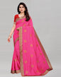 Pink Silk Embroidered Silk Saree | Sudathi