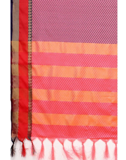 Rose Pink Hand Weaving Cotton Saree | Sudathi