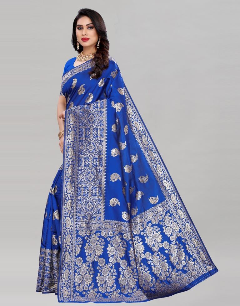 Royal Blue Banarasi Saree | Sudathi