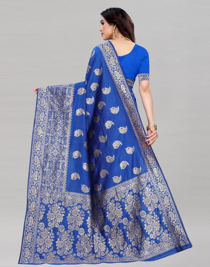 Royal Blue Banarasi Saree | Sudathi
