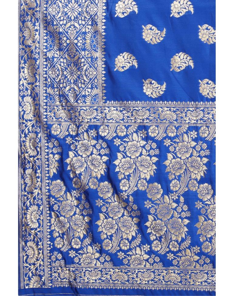 Royal Blue Banarasi Saree | Sudathi