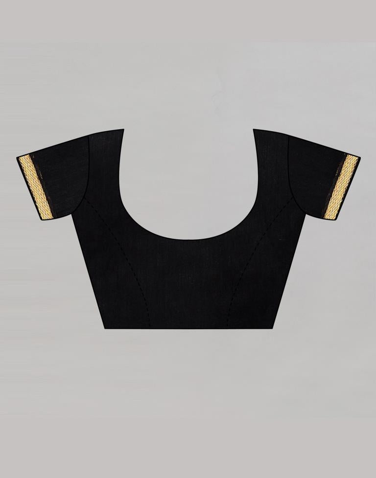 Idyiic Black Printed Saree | Sudathi