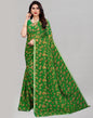 Favourable Green Printed Saree | Sudathi